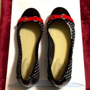 Croft & Barrow patent leathers/ polka dot